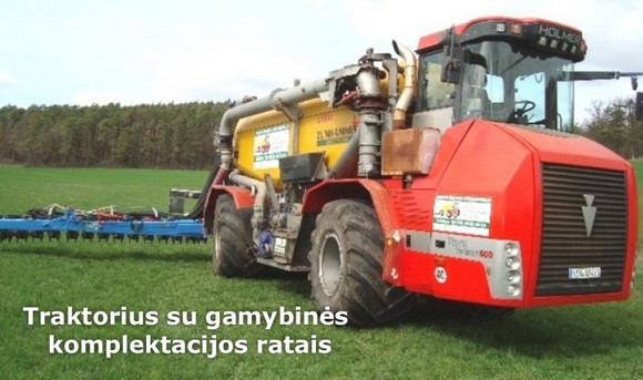 Pažangus sprendimas: traktoriui Holmer Terra Variant 600 eco darbui tarpueiliuose - sudvejinti STARCO ratai
